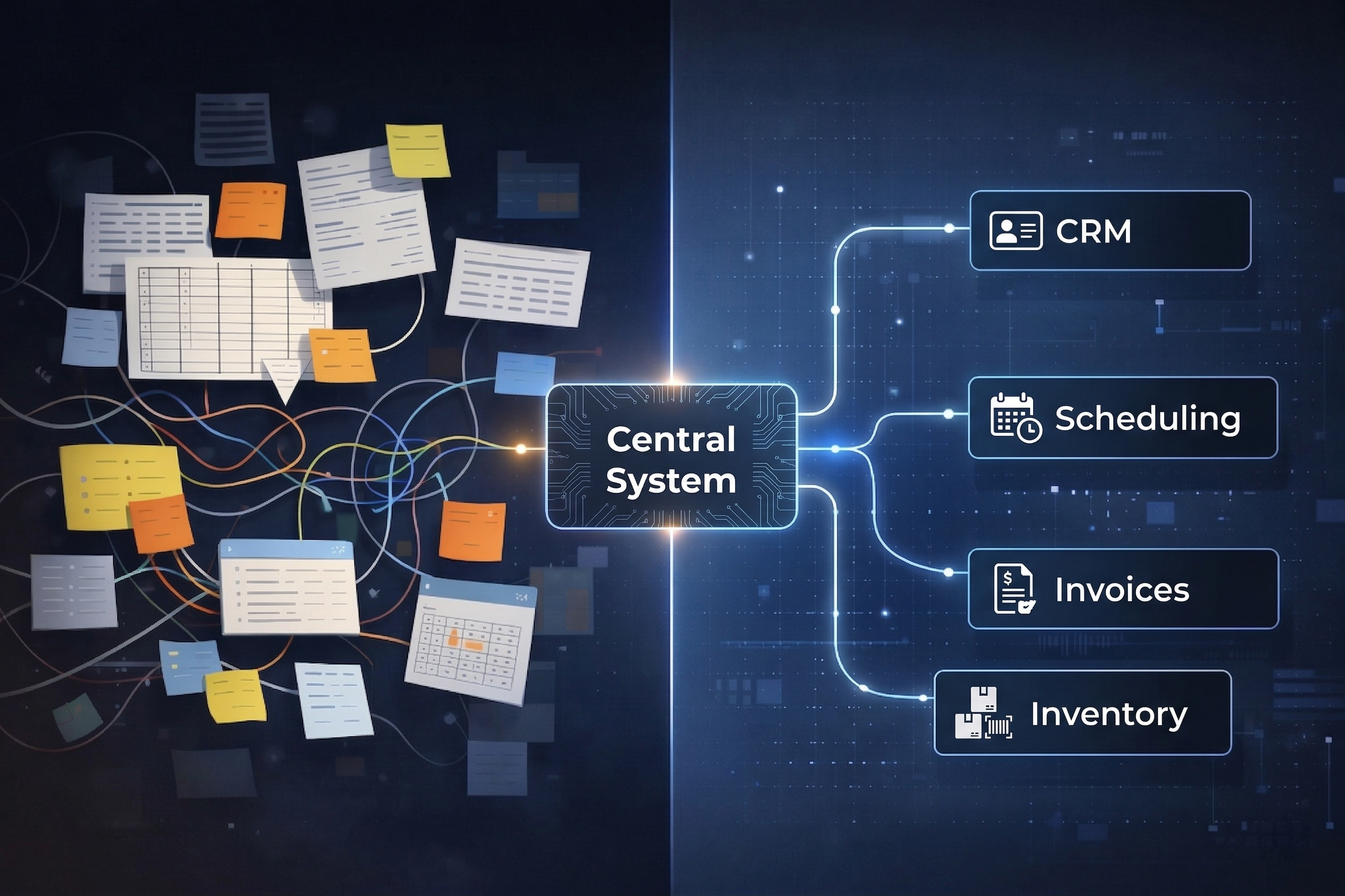 Custom application dashboard
